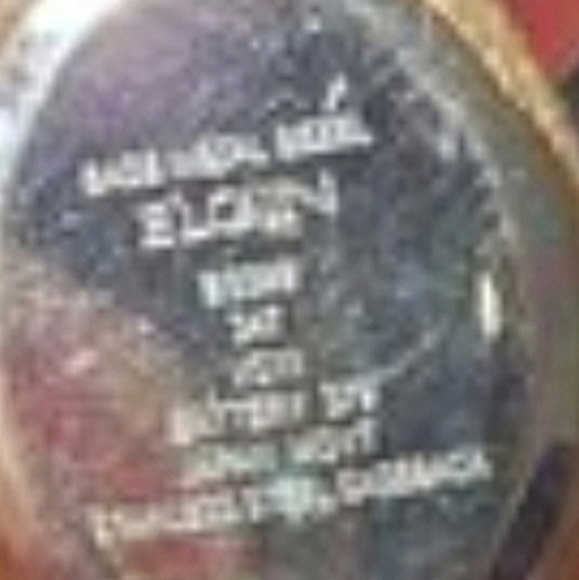 Vtg Elgin Bezel nugget Watch  Pearl face gold 7" pls research this sale- - Picture 7 of 8